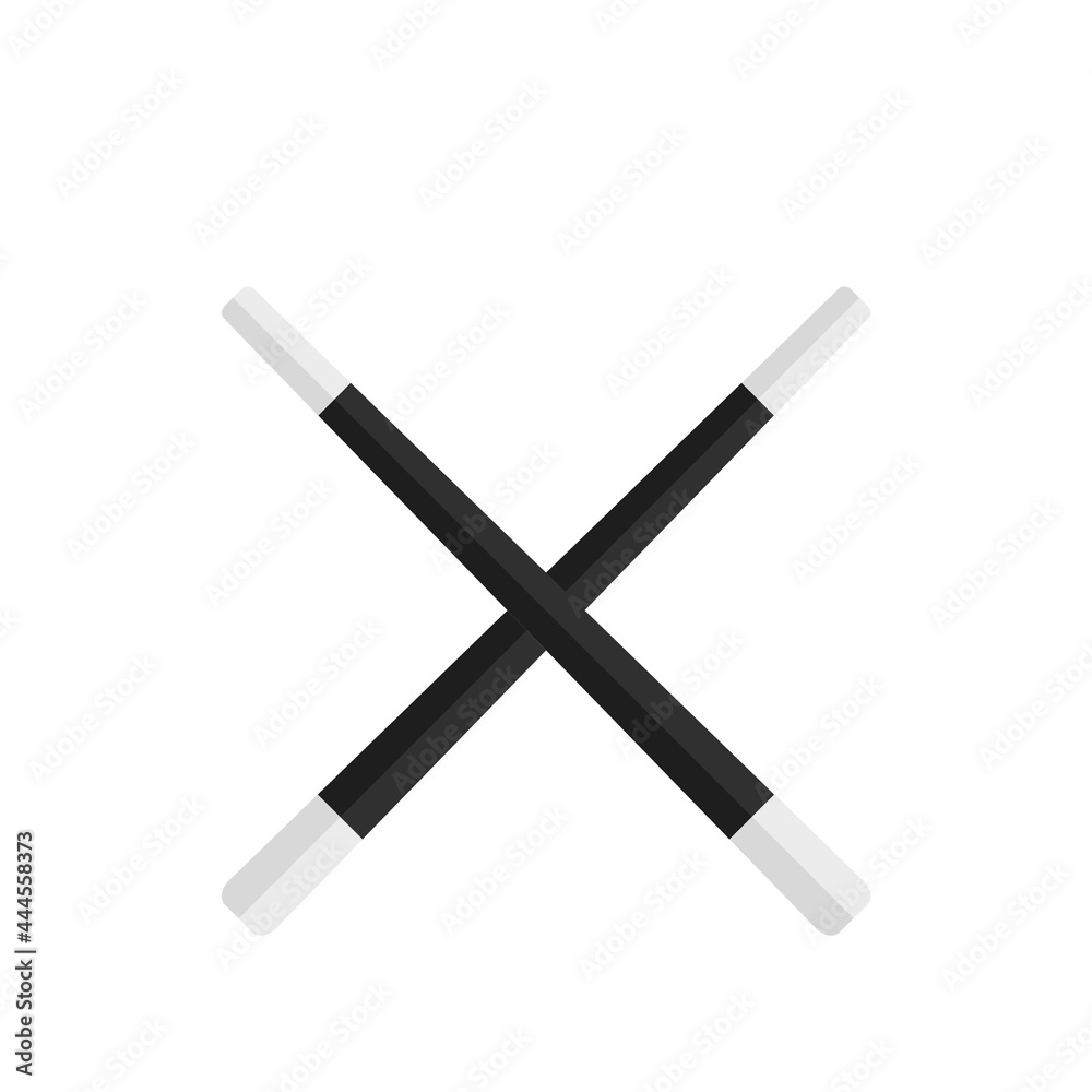 Magic wands icon flat isolated vector Magic wands icon flat isolated vector