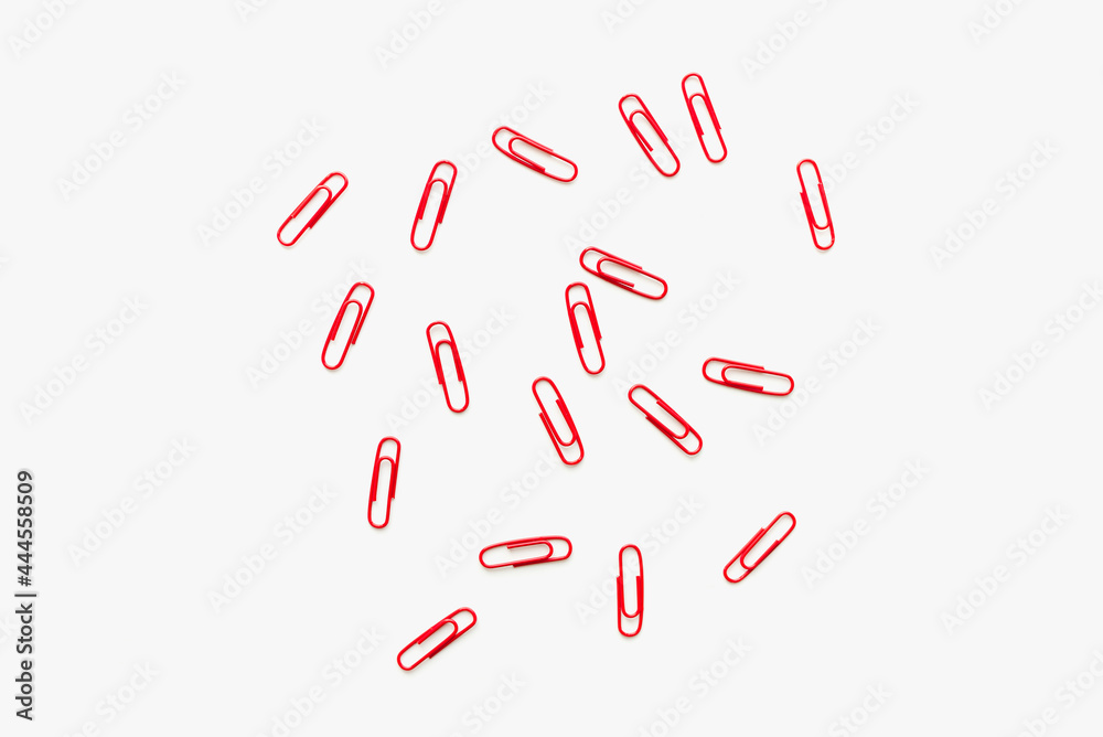 paper clips on a white background, stationery on a white background, paper clips paper clips on a white background, stationery on a white background, paper clips