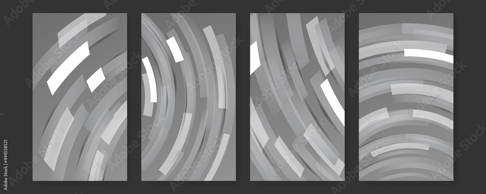 Grey abstract background geometry shine and layer element vector. Gray ...