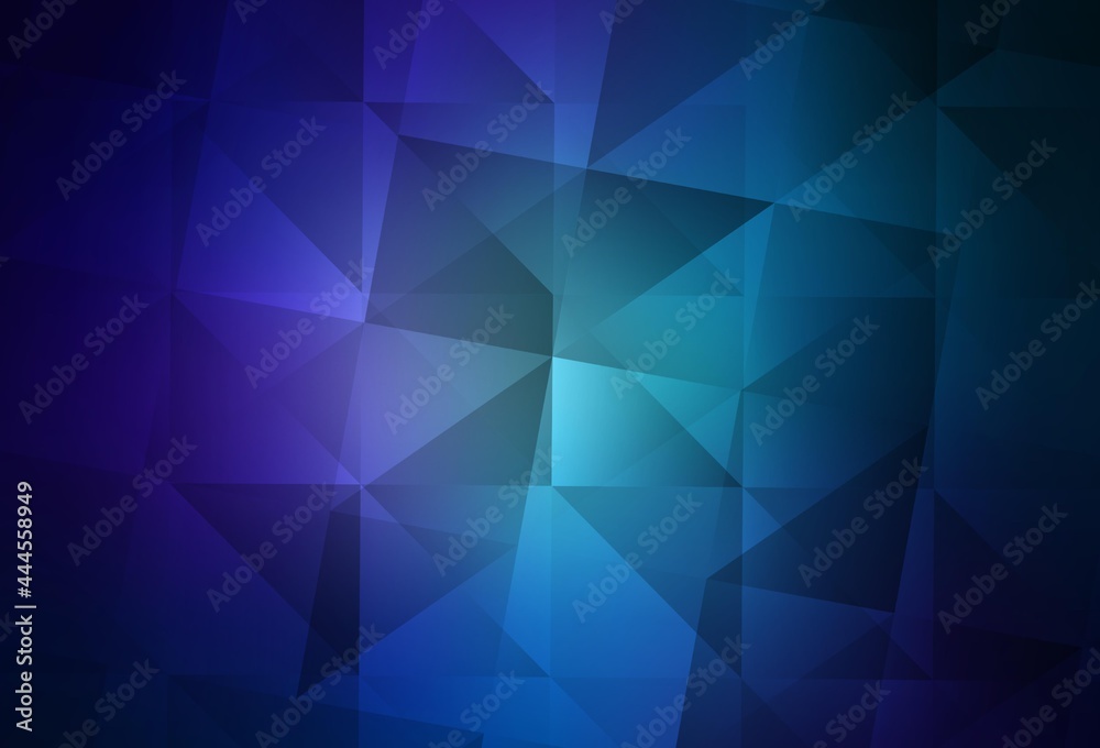 Fototapeta premium Dark Pink, Blue vector polygonal template.