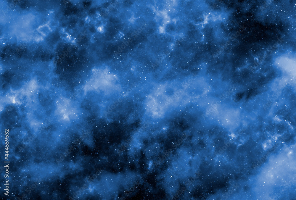 Fototapeta premium Space background with stardust and shining stars. Realistic cosmos and color nebula. Colorful galaxy. 3d illustration 
