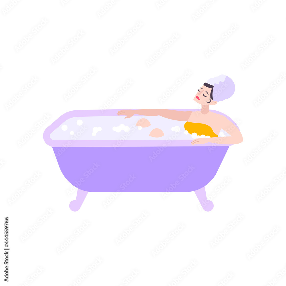 Naklejka premium Relaxing Flat Icon