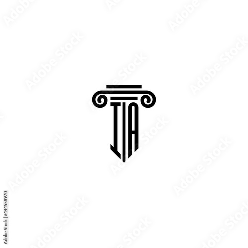 IA initial logo best for law and attorney company with pillar concept
