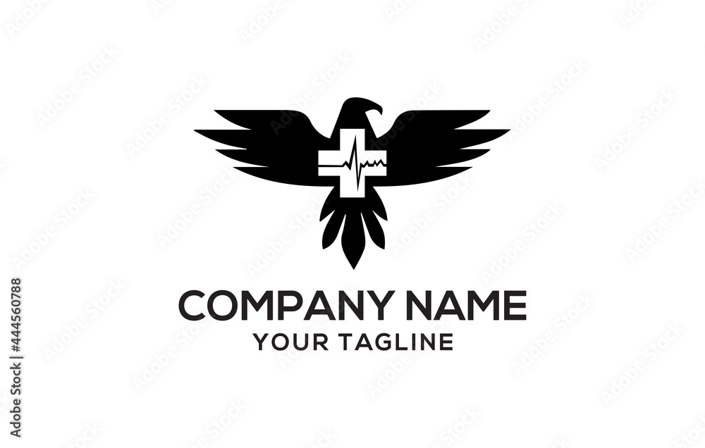 Medical Bird Logo And Stock Vector.