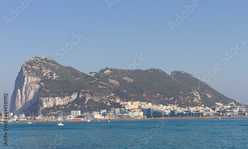 Rock of Gibraltar, view from  La Línea de la Concepción, Spain