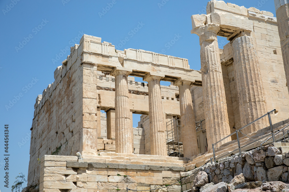 The Acropolis of Athens-sights and temples. Propylaea