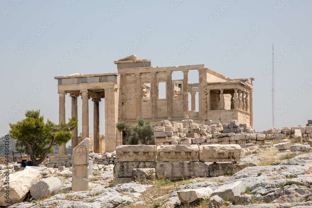 The Acropolis of Athens-sights and temples. Erechtheion