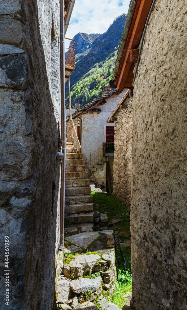 Codera: a small town isolated from civilization in the Valtellina Mountains, Italy - May 2021.