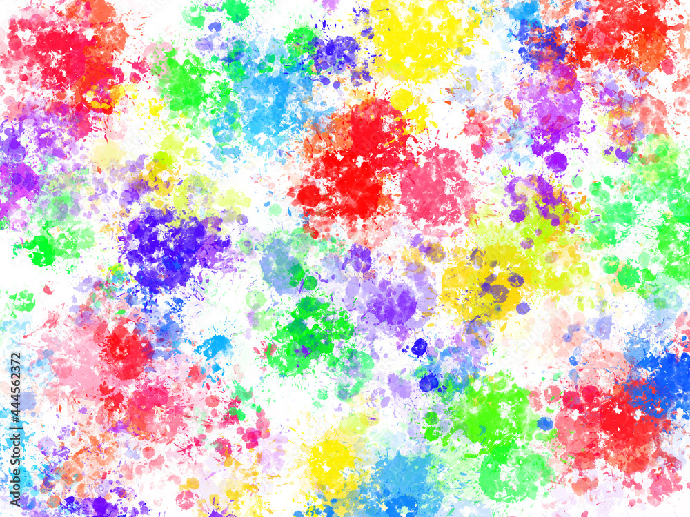 Rainbow Watercolor Background. watercolor scribble texture. Abstract watercolor on white background.