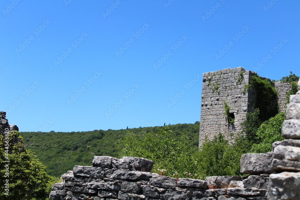 Mediterrane Ruinen Mauer
