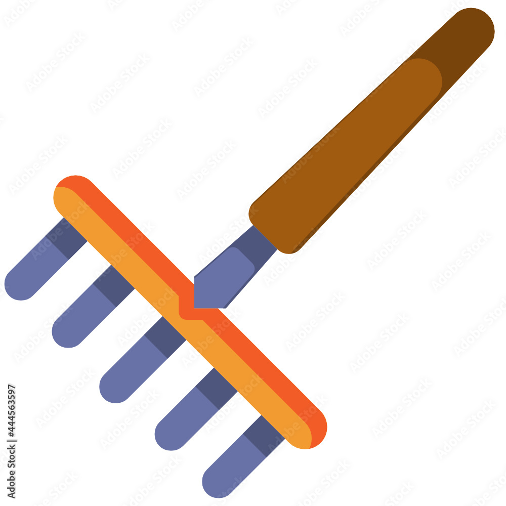 rake flat icon