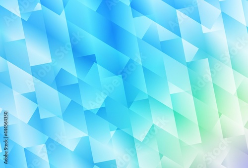 Light Blue, Green vector backdrop with rhombus.