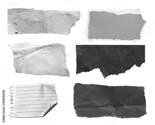 torn paper isolated on white background