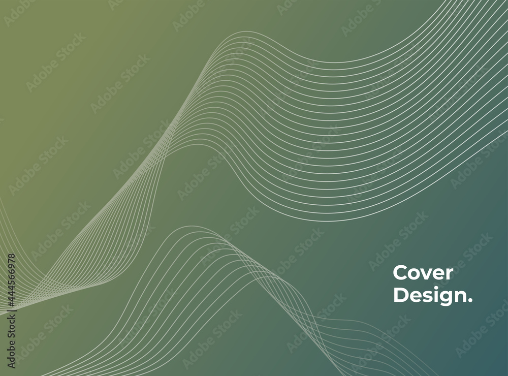 Modern abstract covers set, minimal covers design. Colorful geometric background, vector illustration. Business background lines wave abstract stripe design. A colored dynamic waves, line and particle