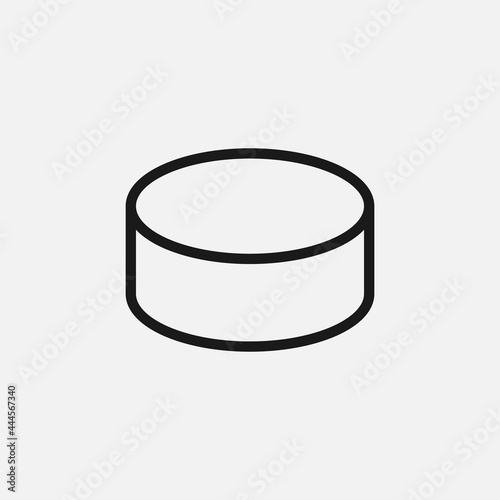 Hockey puck icon isolated on background. Hockey symbol modern, simple, vector, icon for website design, mobile app, ui. Vector Illustration