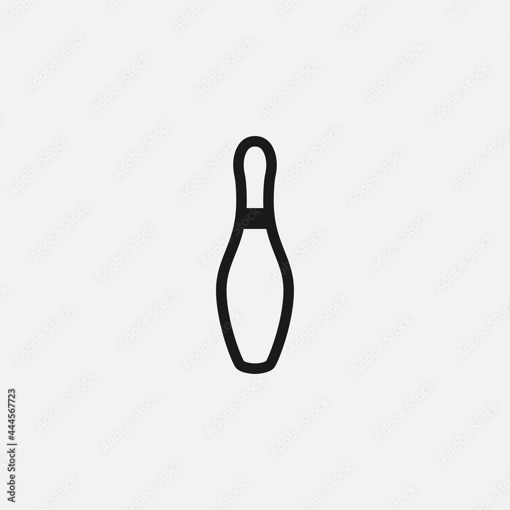 Bowling pins icon isolated on background. Bowling symbol modern, simple, vector, icon for website design, mobile app, ui. Vector Illustration Bowling pins icon isolated on background. Bowling symbol modern, simple, vector, icon for website design, mobile app, ui. Vector Illustration
