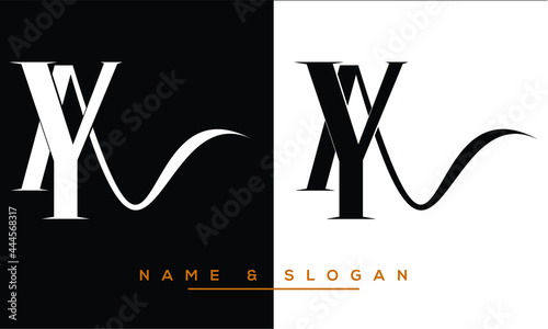 YA,  AY,  Y,  A   Abstract Letters Logo Monogram