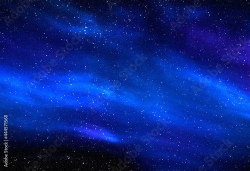 Space background with stardust and shining stars. Realistic cosmos and color nebula. Colorful galaxy. 3d illustration 