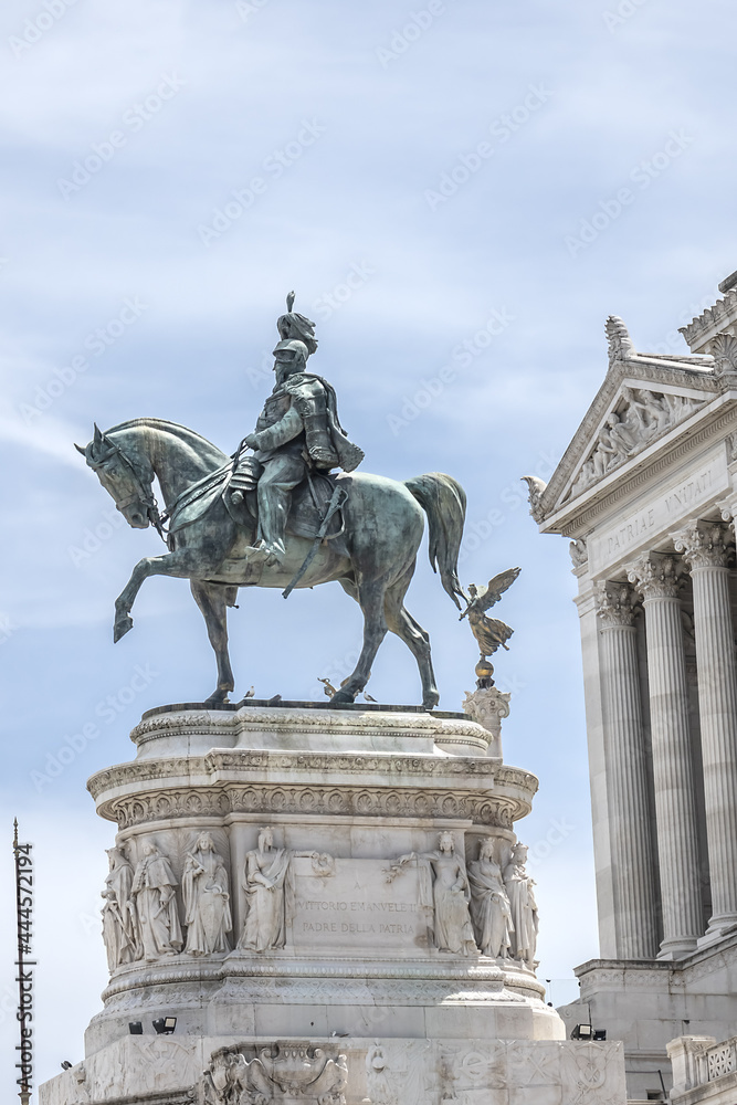 National Monument to Victor Emmanuel II (Altare della Patria) built in honour of Victor Emmanuel - first king of a unified Italy. Rome, Italy.