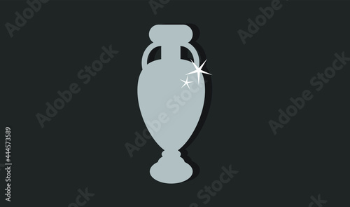 Euro 2020 trophy on a dark background
