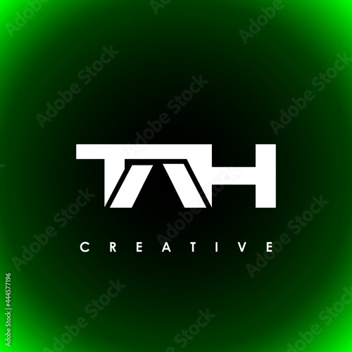 TAH Letter Initial Logo Design Template Vector Illustration