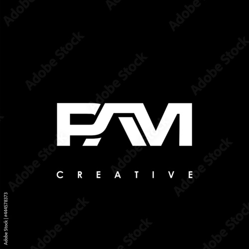 PAM Letter Initial Logo Design Template Vector Illustration photo