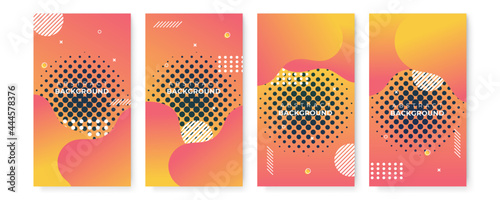 Abstract background. Vector illustration for presentation design, flyer template design with halftone effect