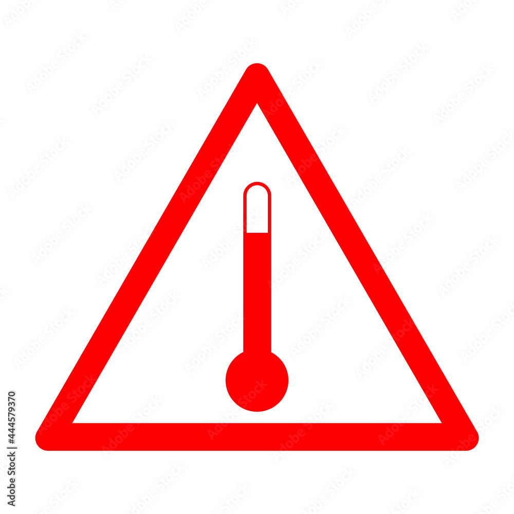 High Temperature Symbol Sign, Vector Illustration, Isolate On White Background Label. EPS10 High Temperature Symbol Sign, Vector Illustration, Isolate On White Background Label. EPS10
