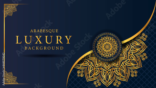 Luxury mandala background with golden arabesque pattern arabic islamic east style.decorative mandala for print, poster, cover, brochure, flyer, banner