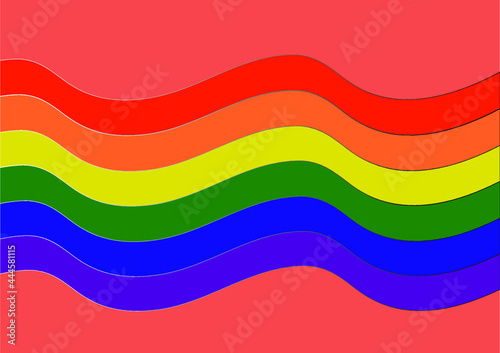abstract rainbow wave background