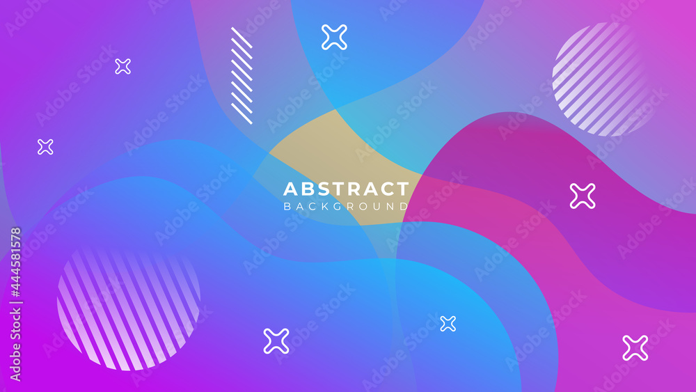 Color gradient background design. Abstract geometric background with liquid shapes. Cool background design for posters, brochure, business card, template, presentation. Vector illustration. Color gradient background design. Abstract geometric background with liquid shapes. Cool background design for posters, brochure, business card, template, presentation. Vector illustration.