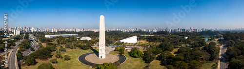 Parque do Ibirapuera vista aérea Panorámica photo