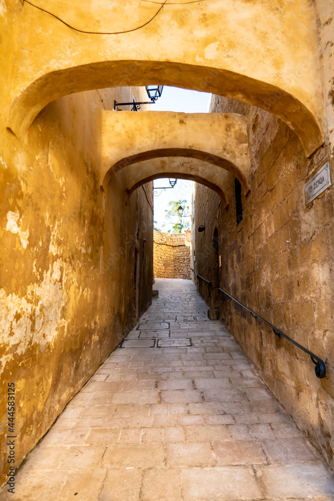 ancient passage under an arch