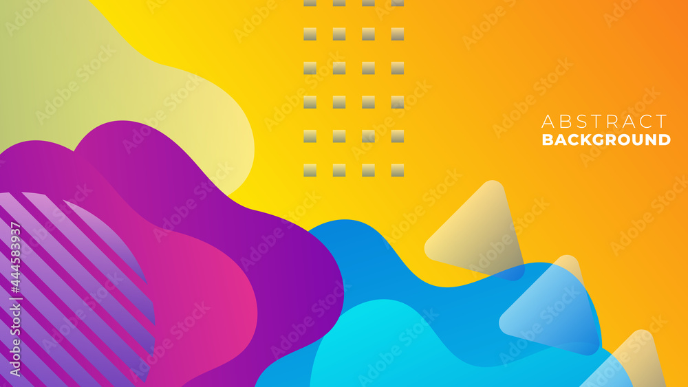 Gradient geometric shape abstract background