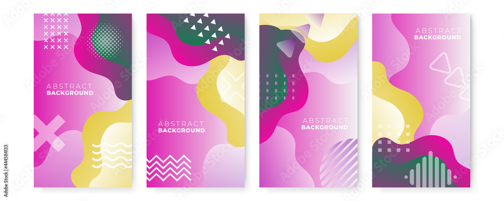Modern colorful geometric shapes and objects. Abstract design template for brochures, flyers, banners, headers, book covers, notebooks background vector