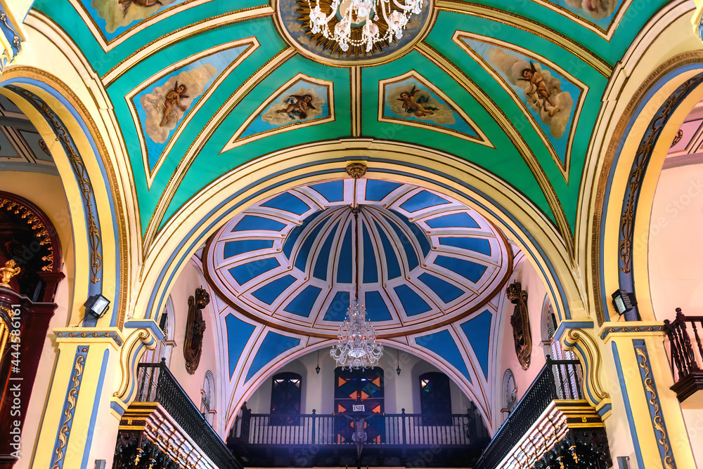Interior architecture of Santiago de Cuba Catholic Cathedral, Cuba