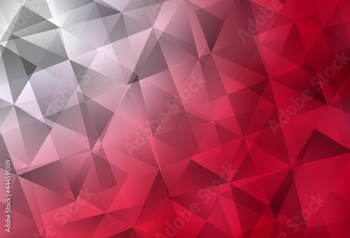 Light Red vector polygonal template.