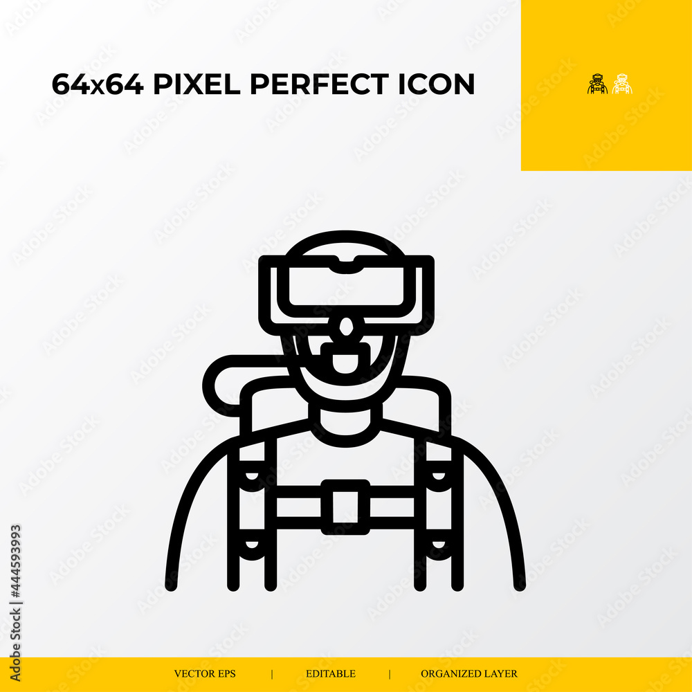 diver icon . part ocean and sea life icon set. 64x64 pixel perfect vector icon illustration diver icon . part ocean and sea life icon set. 64x64 pixel perfect vector icon illustration