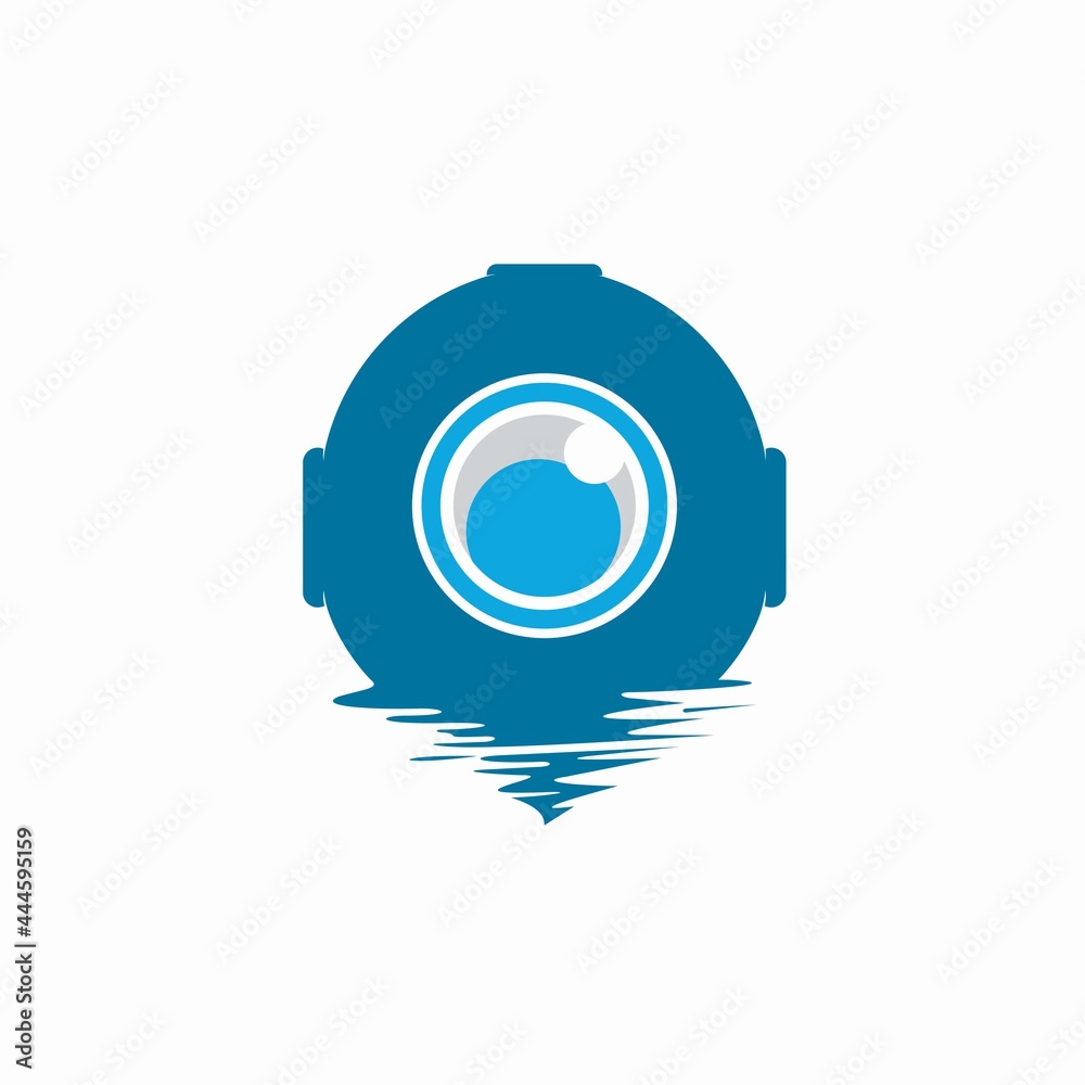 design logo creative dive and lens camera design logo creative dive and lens camera