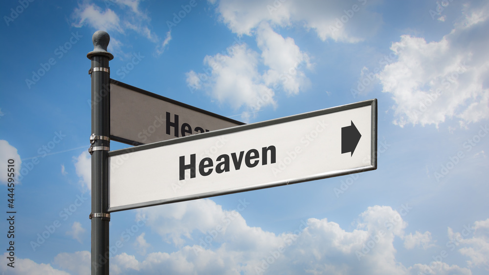 Fototapeta premium Street Sign to Heaven