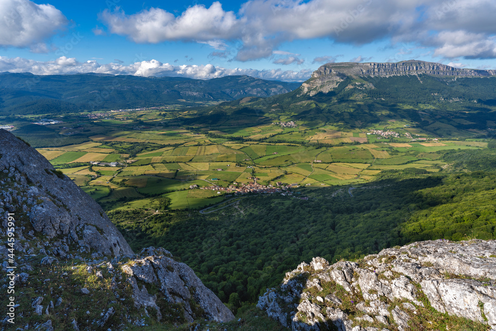 View from the top of Urbasa mountains (Navarra, Spain).