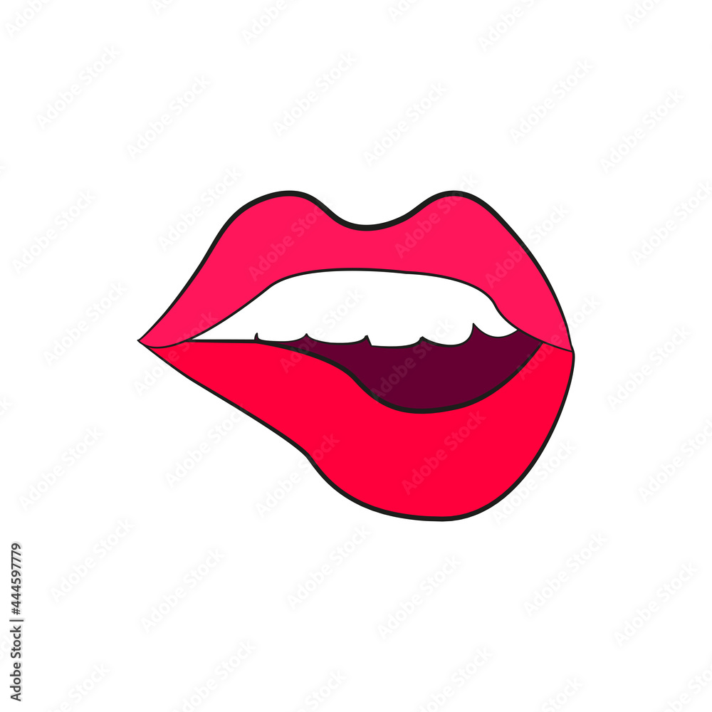 Woman's lip gestures set 2 artb dd ww