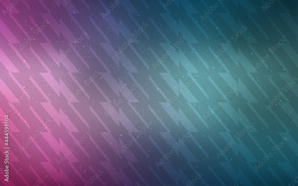 Obraz premium Light Blue, Red vector texture with colored lines.