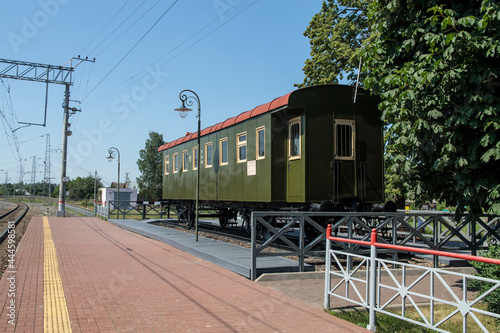 Train Station Museum Kozlova Zaseka in Yasnaya Polyana - The Last Train Station of famous writer Leo Tolstoy photo