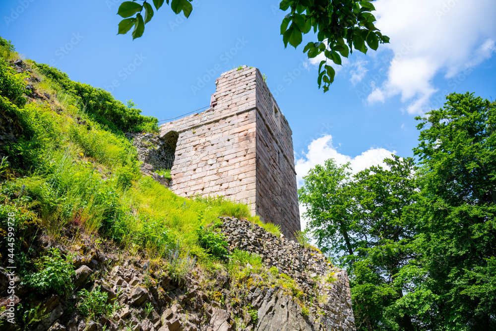Kumburk Castle Ruins near Nova Paka, Czech Republic - obrazy, fototapety, plakaty 