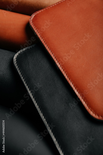 Close up of two leather handmade pieces © ChesterAlive91