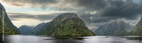 Magnificent landscape of rugged Doubtful Sound, Fiordland National Park, New Zealand