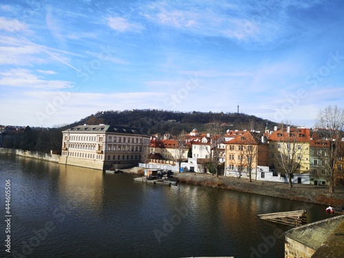 view of the vltava river. Praga.