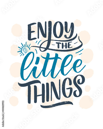 Hand drawn lettering quote in modern calligraphy style for kids room. Slogan for t shirt prints and interior posters. Vector