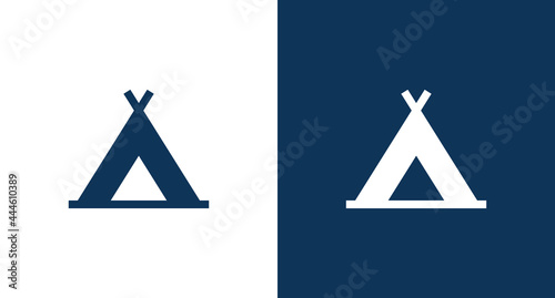 Campground icon illustration isolated vector sign symbol